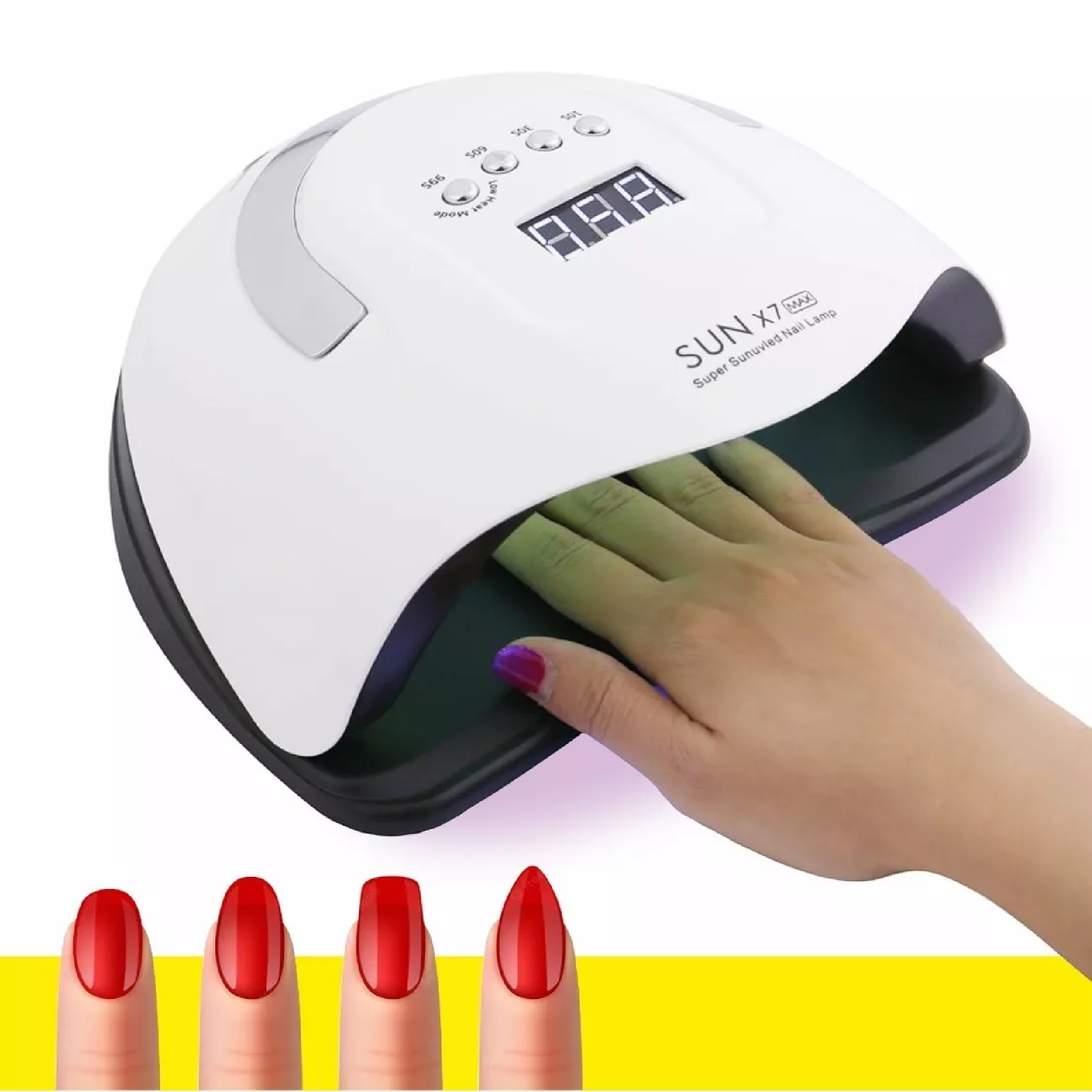 Lámpara Sun X7 Secado Uñas Uv Led 180w